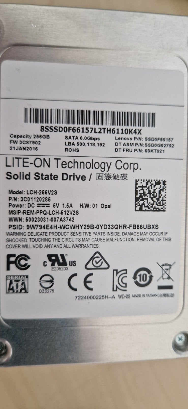 Foto 3 van 10x 256gb Sata SSD 2.5 inch
