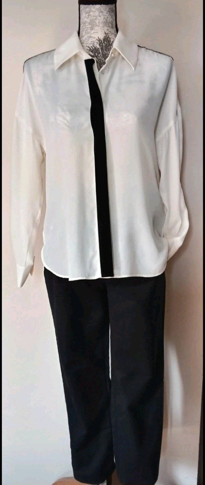 Zara Basic Blouse en Broek - Perfect voor Kerst!, Zwart, Ophalen of Verzenden, Zo goed als nieuw, Maat 36 (S)