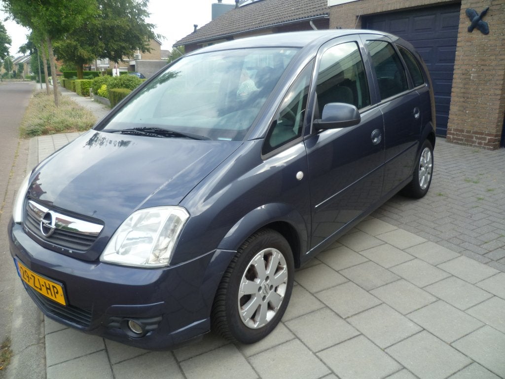 Opel Meriva 1.6 16V 77KW Easytronic Navigatie Carplay, Zwart, 4 cilinders, Origineel Nederlands, 1200 kg