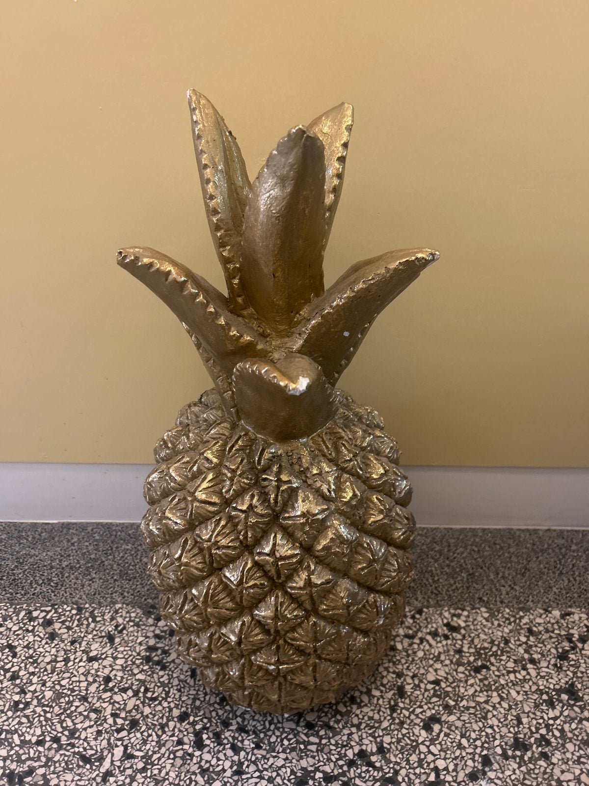 Gouden Ananas Decoratie - 50 cm hoog, Huis en Inrichting, Ophalen, Gebruikt, Goud