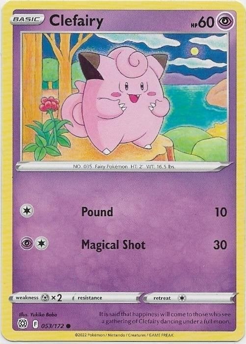 Brilliant Stars,  Clefairy [common] 53/172, Verzenden, Nieuw, Losse kaart