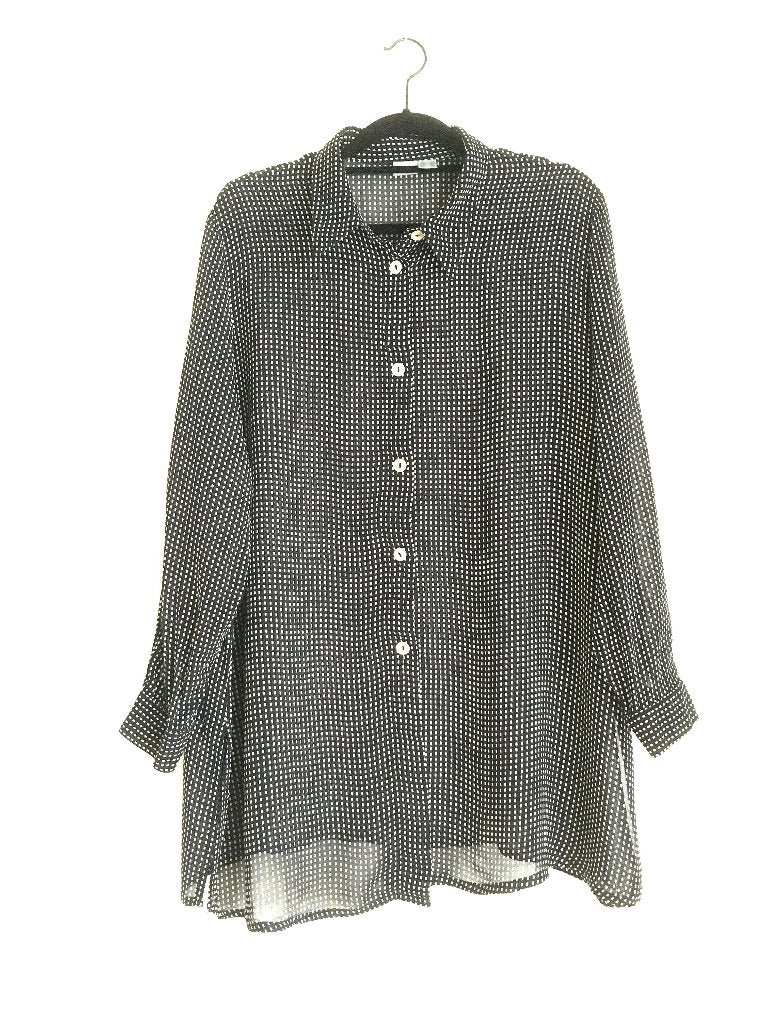 Transparante Blouse van Ulla Popken, Ophalen of Verzenden, Zo goed als nieuw, Zwart, Blouse of Tuniek