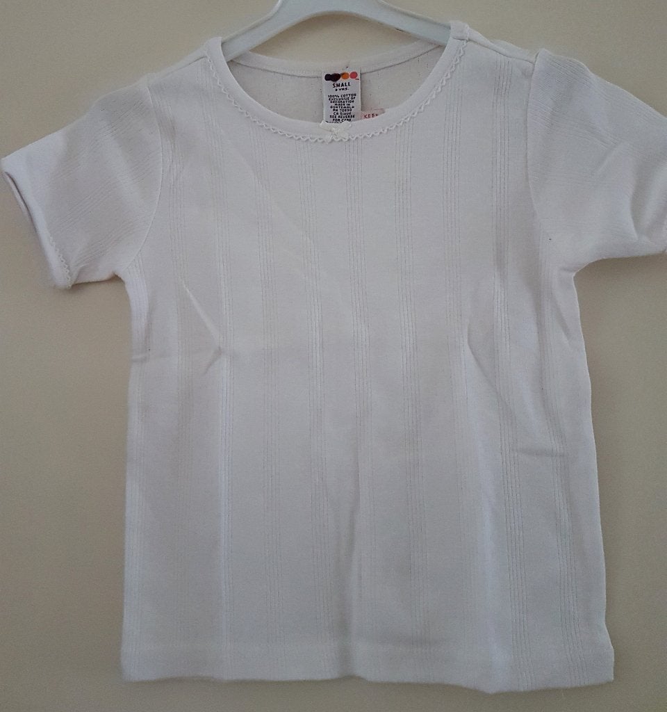 Maat 104 Wit Gymboree t-shirt *NIEUW* (3814), Kinderen en Baby's, Kinderkleding | Maat 104, Meisje, Gymboree, Nieuw, Ophalen of Verzenden