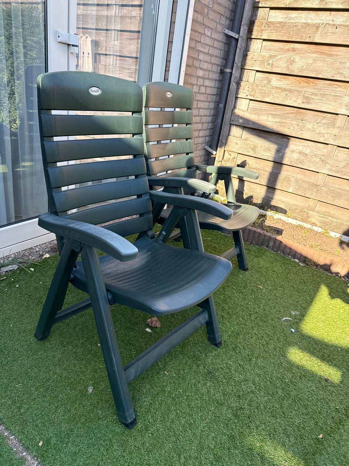Hartman tuinstoelen - 2 stuks, verstelbaar, groen
