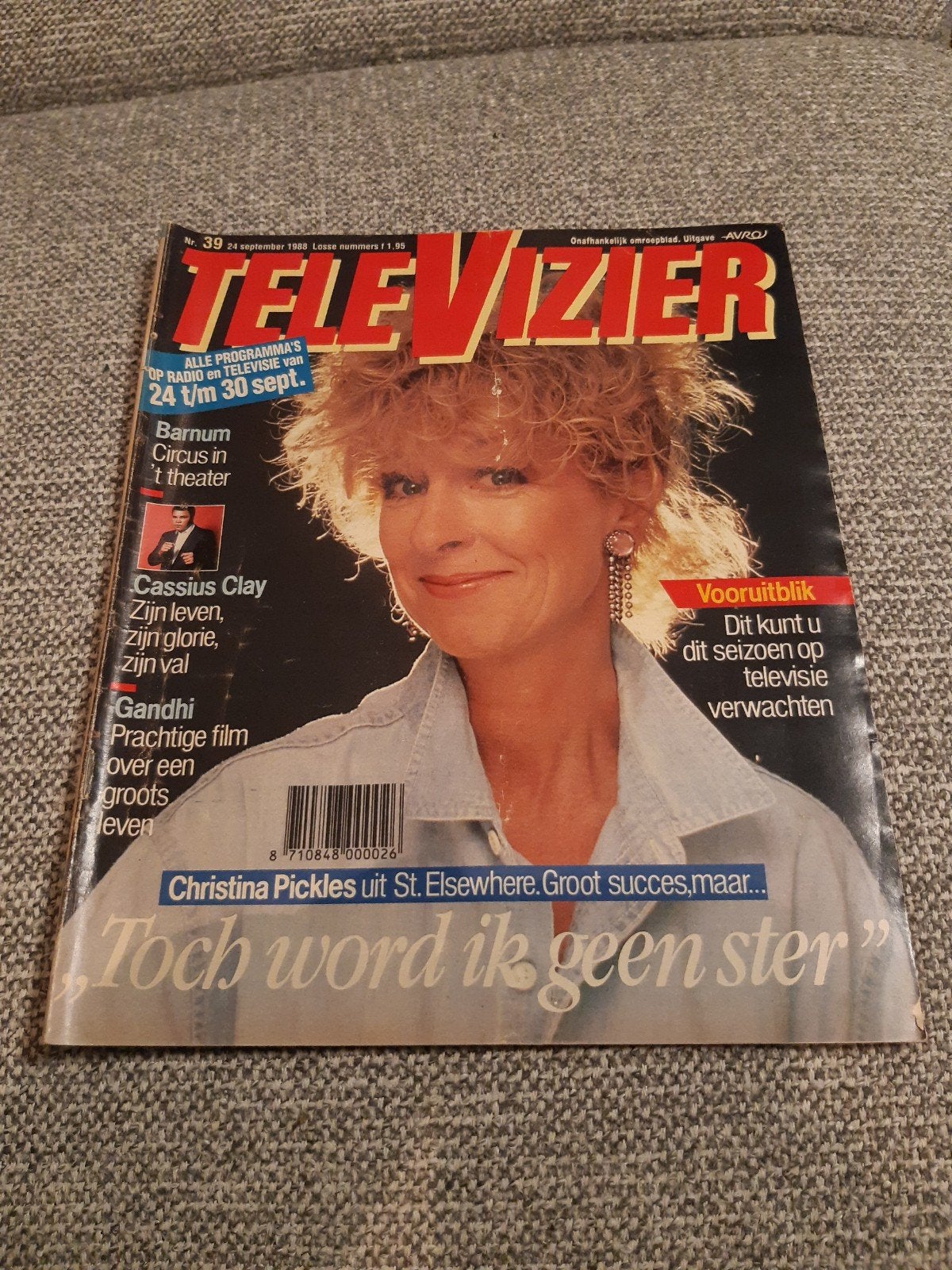 39.Televizier 1988. Christina Pickles. Circus Barnum. Cassiu, Verzamelen, Verzenden, 1980 tot heden, Tijdschrift