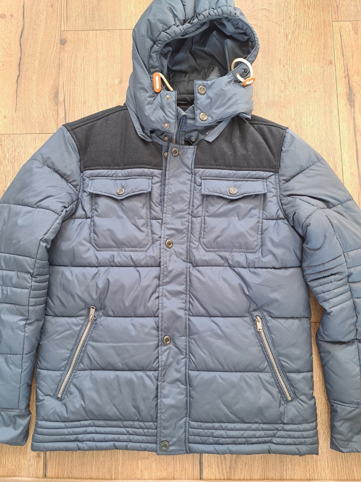 winterjas heren, Kleding | Heren, Jassen | Winter, Ophalen of Verzenden, Zo goed als nieuw, Maat 52/54 (L), Blauw