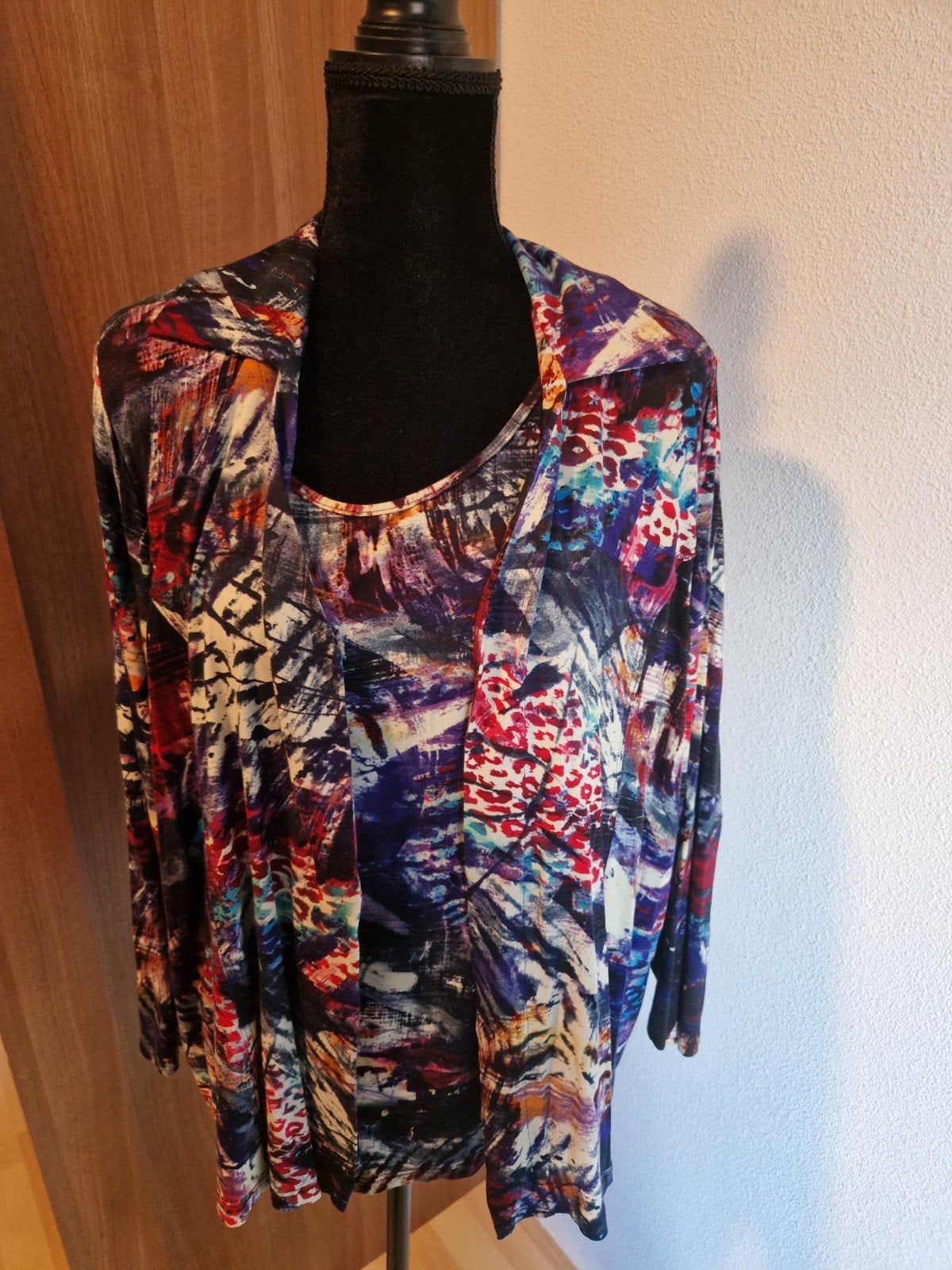 Ilona's Collection set: top en blouse met lange mouwen, Kleding | Dames, Ophalen of Verzenden, Zo goed als nieuw, Paars, Lange mouw