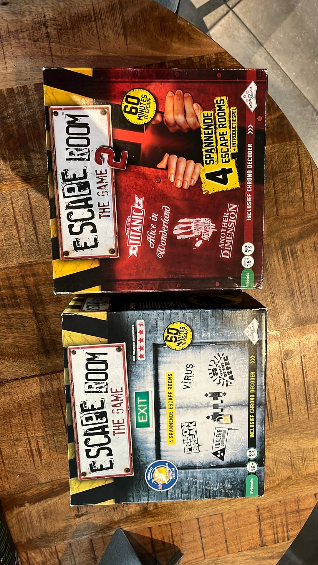 Escape room the game 1 en 2, Hobby en Vrije tijd, Ophalen of Verzenden, Zo goed als nieuw