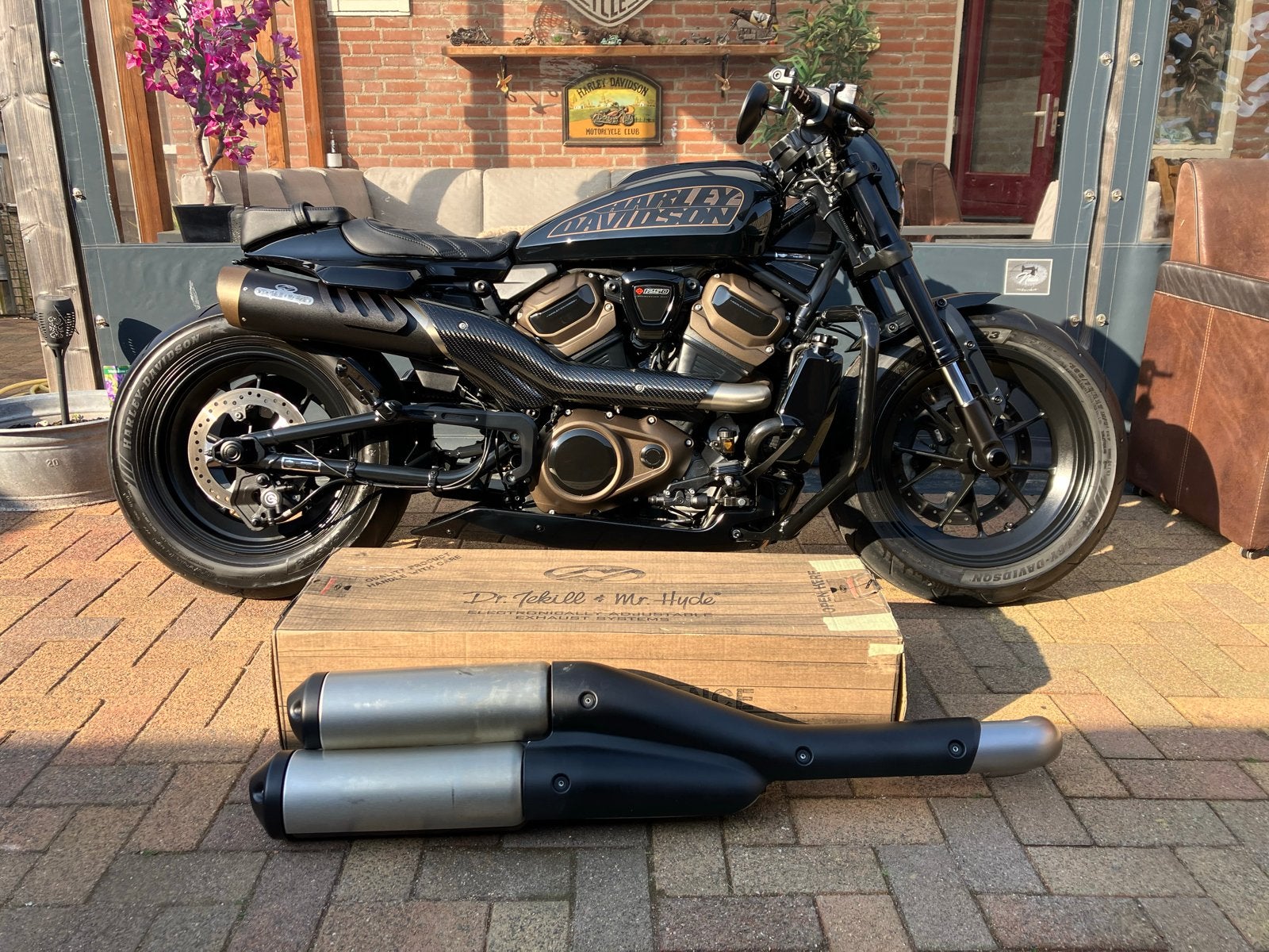 Originele uitlaten Harley Davidson Sportster S (2021+), Motoren, Ophalen of Verzenden, Gebruikt