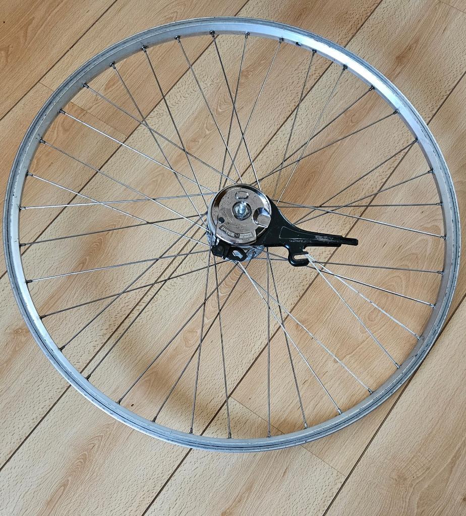 28” Aluminium Voorwiel - Velg,  roller-brake, Shimano naaf, Gebruikt, Aluminium, Toerfiets, Ophalen