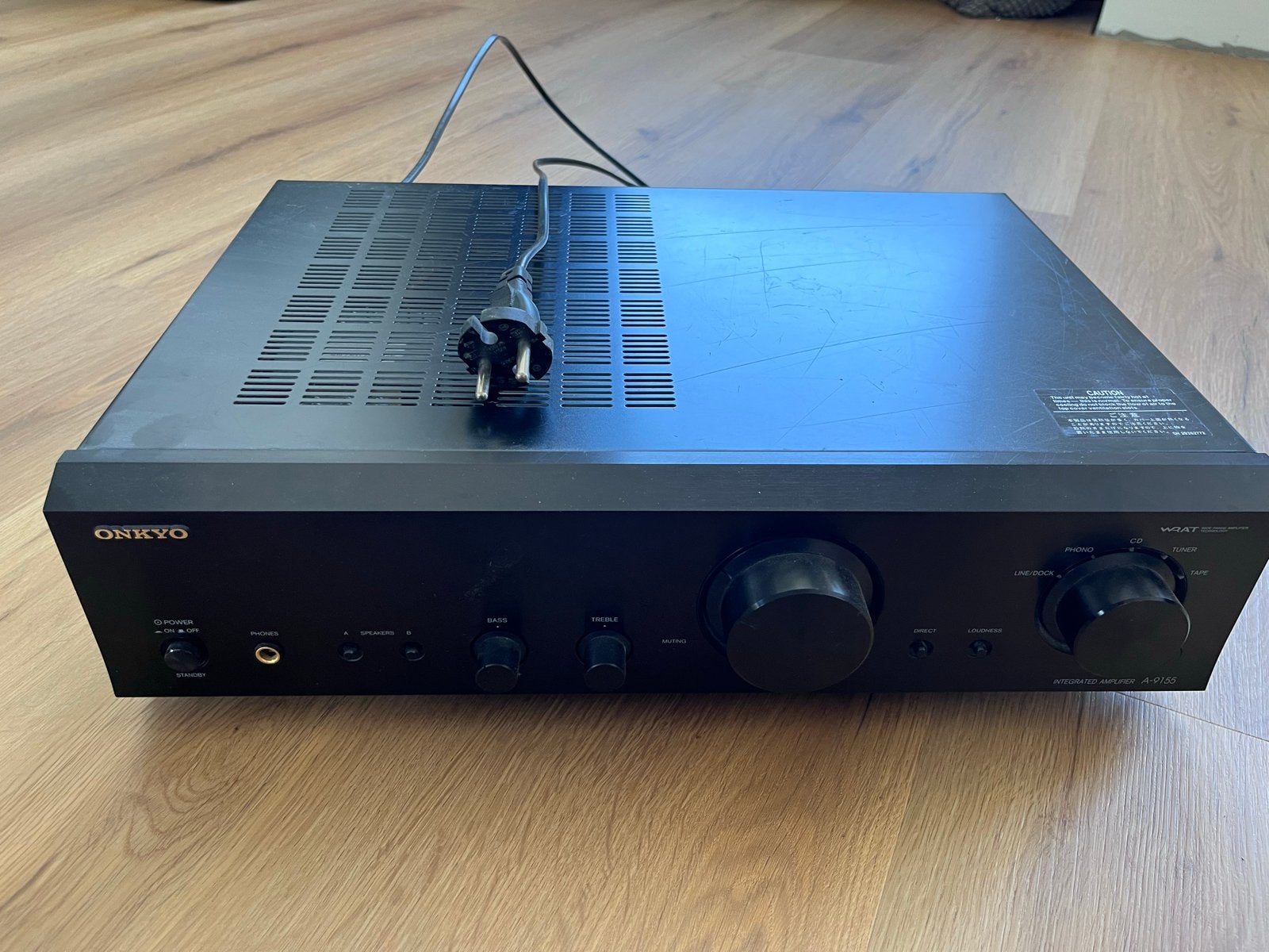 Onkyo A-9155 Stereo Geïntegreerde Versterker, Ophalen, Gebruikt, 60 tot 120 watt, Stereo