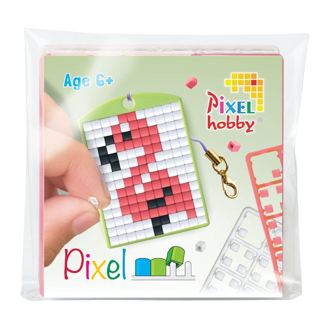 Pixelhobby medaillon startset flamingo sleutelhanger 23134, ., Dieren, Nieuw, Ophalen of Verzenden