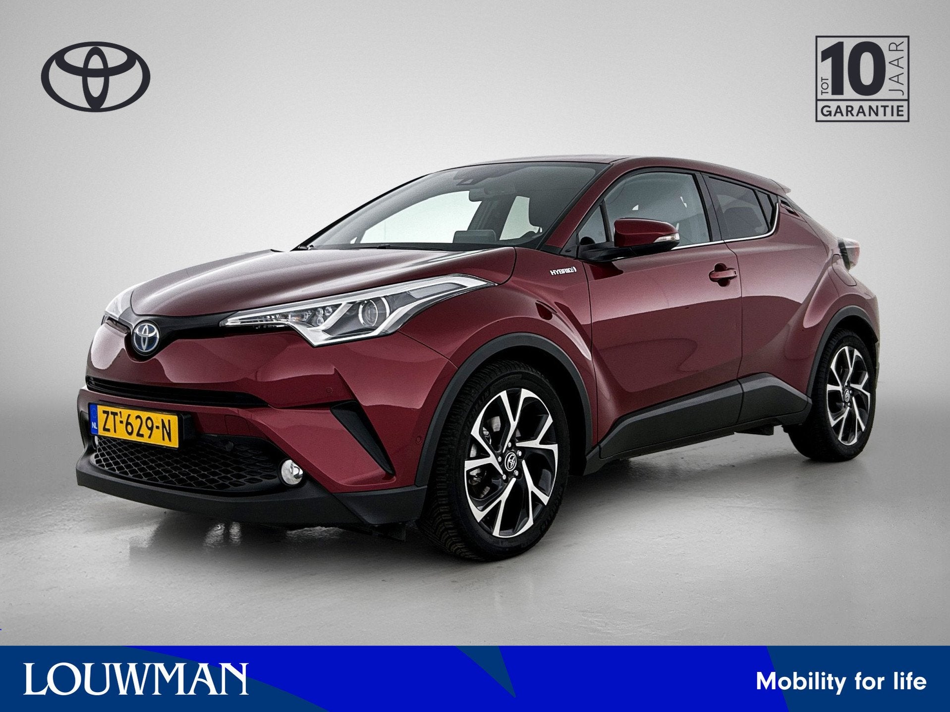 Toyota C-HR 1.8 Hybrid Style | Dealer onderhouden | Dodehoek, Auto's, 12 maanden, Stof, 4 cilinders, 122 pk