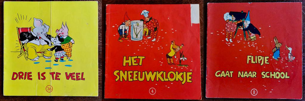 Flipje boekjes (3x), Boeken, Stripboeken, Meerdere stripboeken, Ophalen of Verzenden, Gelezen