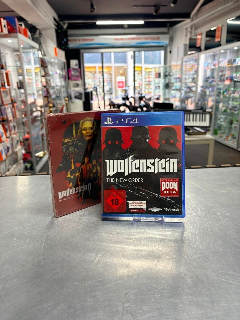 PlayStation 4 Game | Wolfeonstein the new order  + Steelbox, Spelcomputers en Games, Avontuur en Actie, Vanaf 18 jaar, ., 1 speler