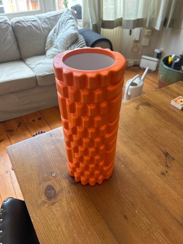 Oranje Foamroller voor Spierherstel en Training, Ophalen of Verzenden, Zo goed als nieuw