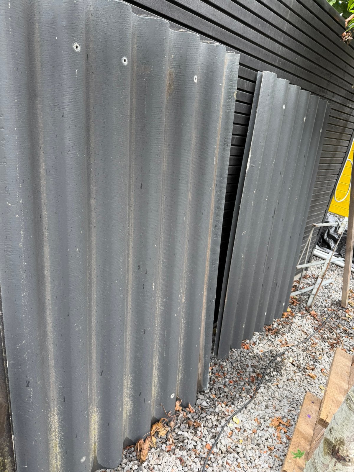 Asbestvrije golfplaten, Ophalen, Overige materialen, Gebruikt, Zwart