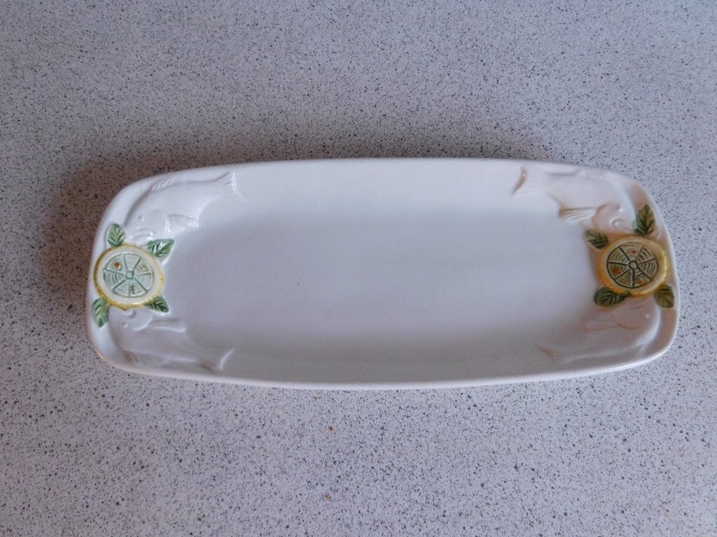 Schaal 30x12 cm. Citroen Vis Keramiek, Antiek en Kunst, Antiek | Keramiek en Aardewerk, Ophalen of Verzenden