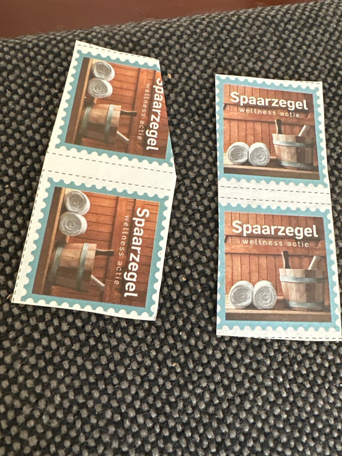 Spaarzegels Wellness Actie sauna Stentor AD, Hobby en Vrije tijd, Spaarzegeltjes, Ophalen of Verzenden, Overige soorten, Zegels, Bonnen of Punten