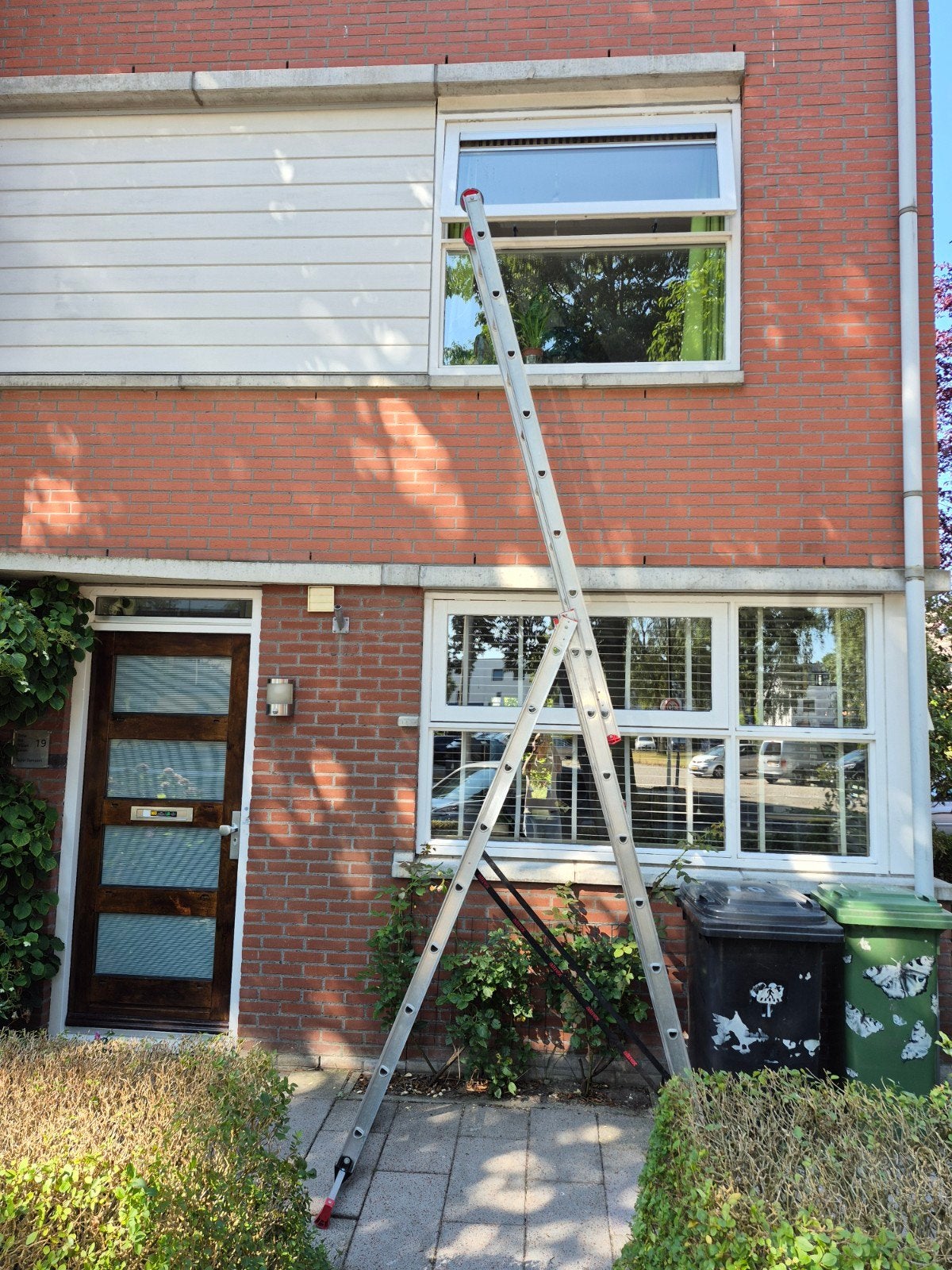 Altrex allround reform ladder 3x9 treden, Ophalen, Gebruikt, Ladder, Opvouwbaar of Inschuifbaar