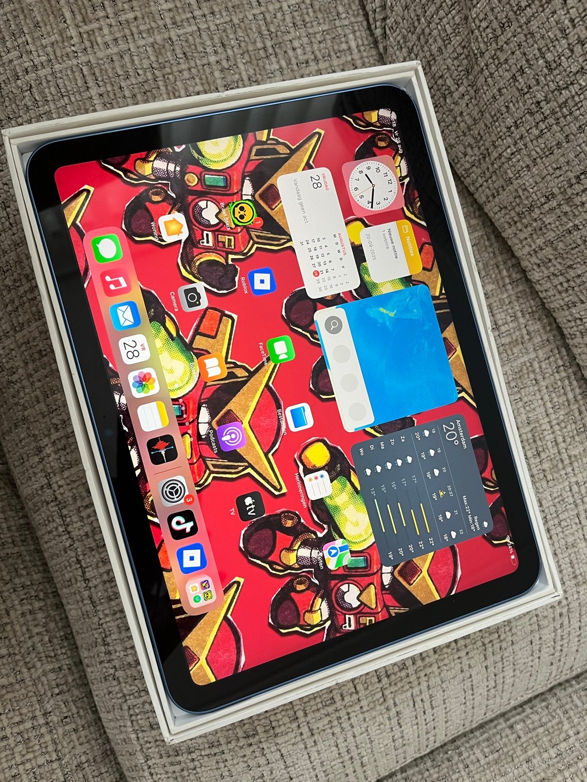 Apple iPad 10e generatie 64GB Wi-Fi Blauw, Computers en Software, Apple iPads, Gebruikt, 64 GB, Wi-Fi, Ophalen