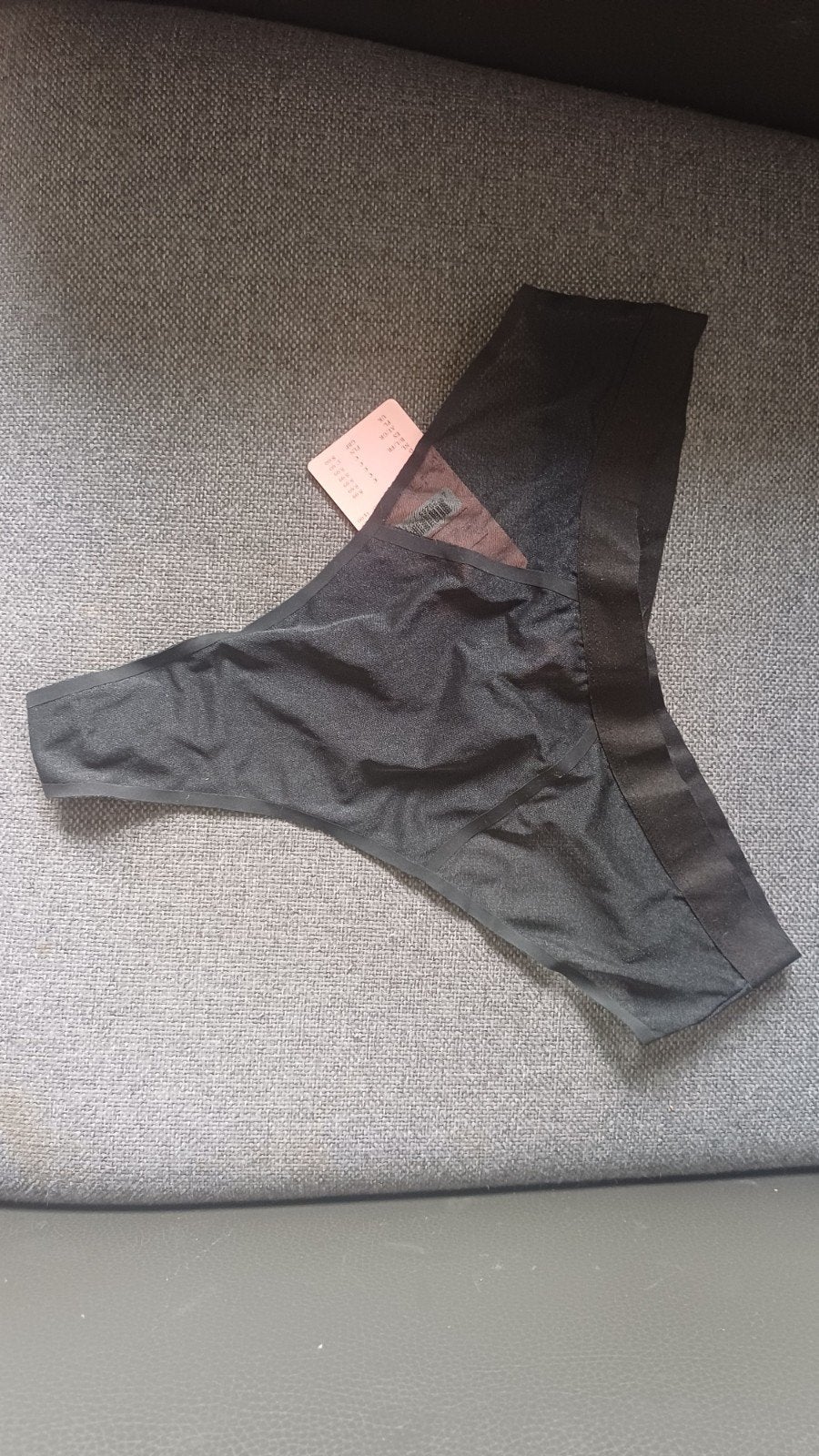 Sexy string doorschijnend zwart, nieuw met kaartje, Hunkemuller, Verzenden, Zwart, String