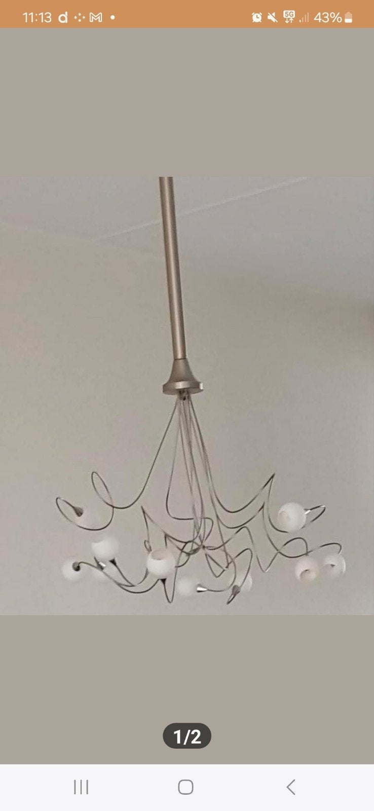 Eettafel hanglamp ...rvs, Ophalen, Zo goed als nieuw