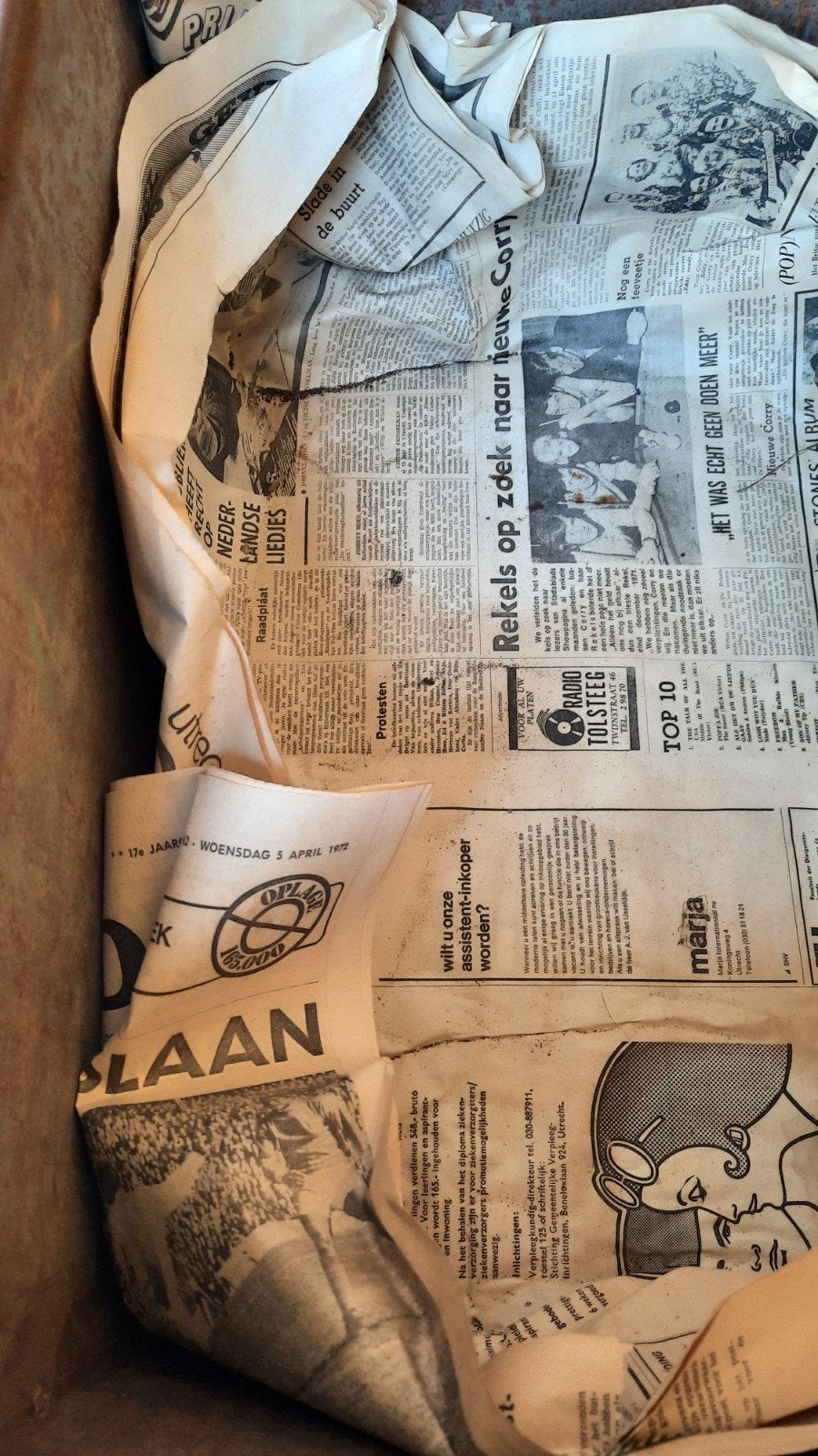 vintage grutters blik, kruideniers bewaarblik, van Ijsendijk, Minder dan 50 cm, Gebruikt, Vintage, Ophalen of Verzenden