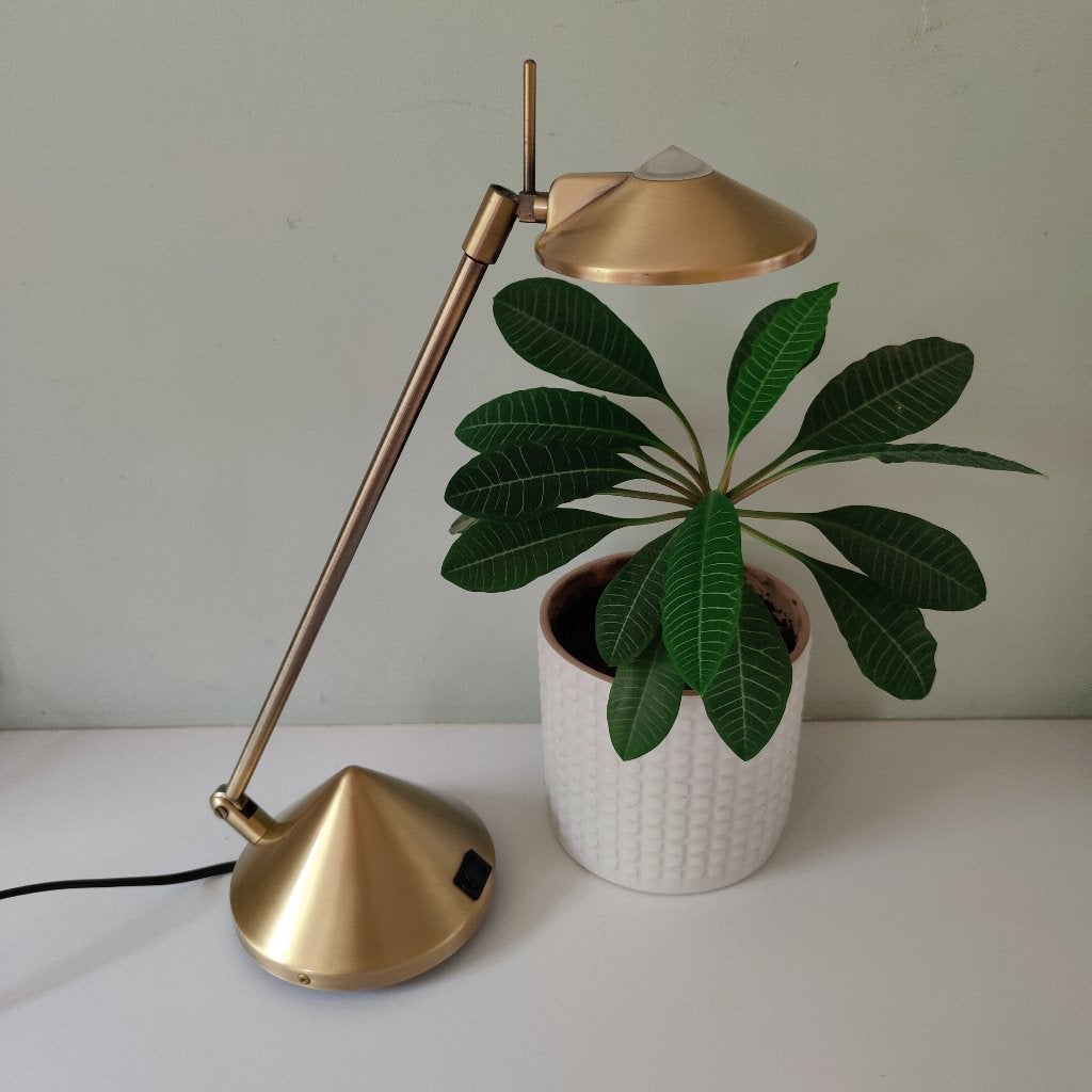 Vintage messing tafellamp in Memphis Milano stijl, Ophalen of Verzenden, Vintage