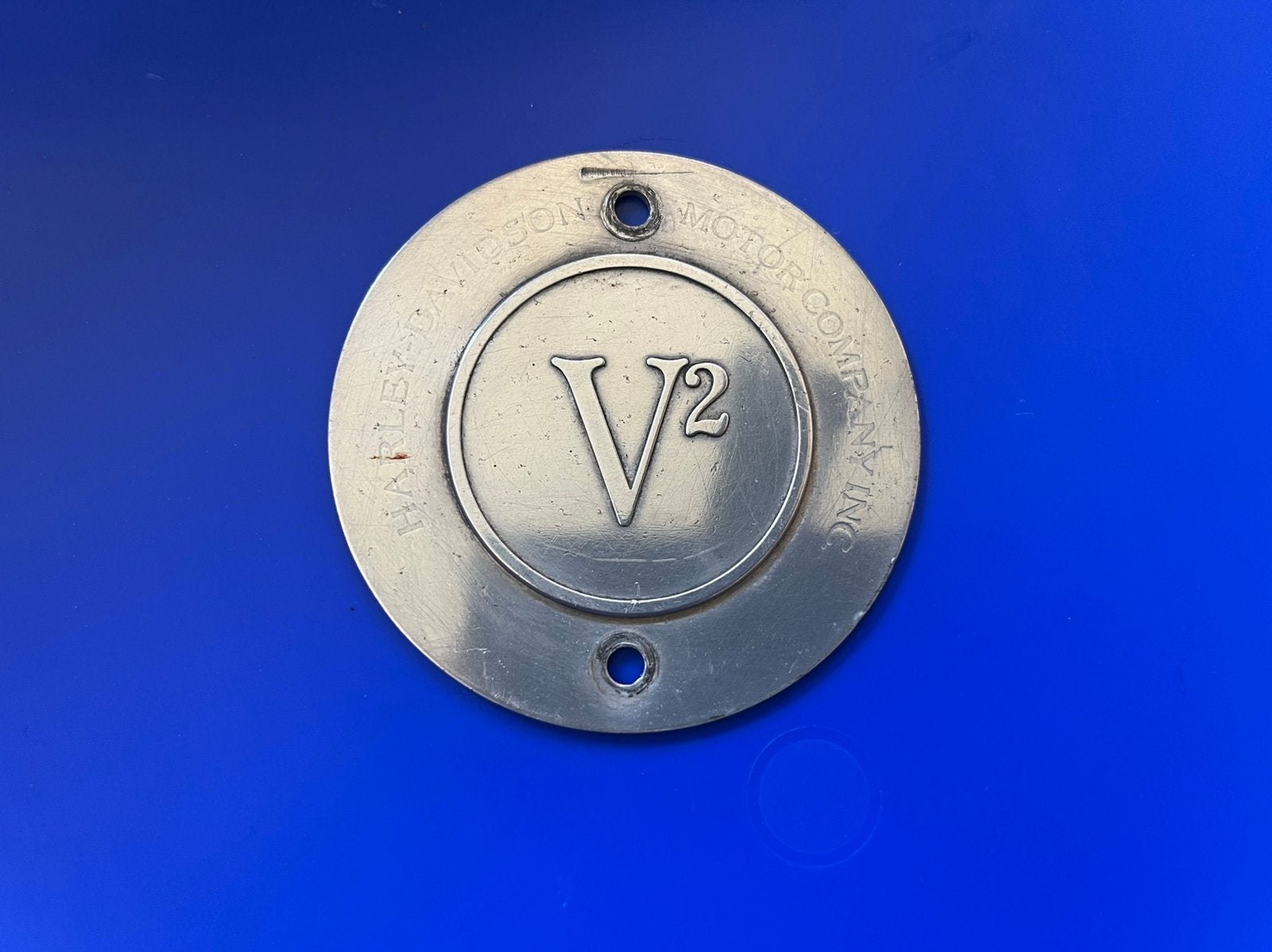 Vintage Harley-Davidson Motor Company V2-plaat, Ophalen of Verzenden, Gebruikt, Motoren