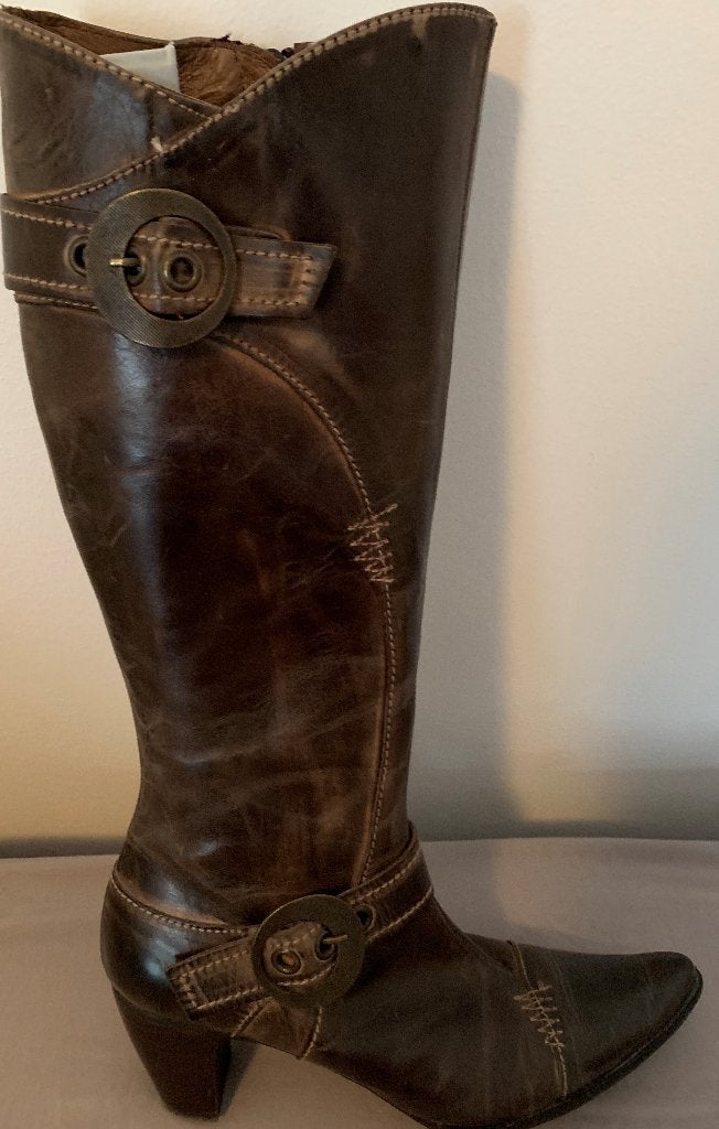 Dameslaarzen western bruin NIEUW!!, Hoge laarzen, Spiral, Bruin, Ophalen of Verzenden