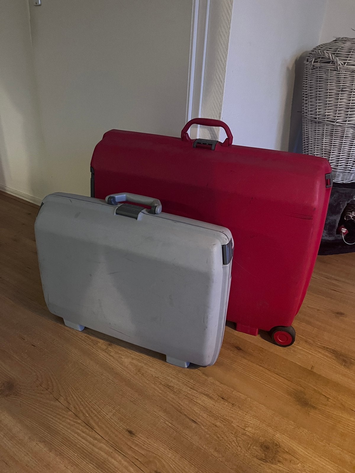 Samsonite Oyster 26 Inch Reiskoffer Koffer op Wielen Rood, Ophalen of Verzenden, Zo goed als nieuw, Hard kunststof, 70 cm of meer