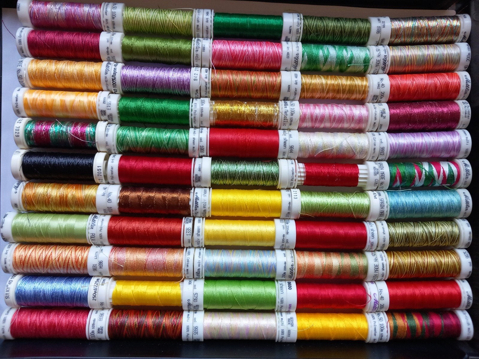 Pakket van 55 klossen metller glansgaren., Ophalen of Verzenden
