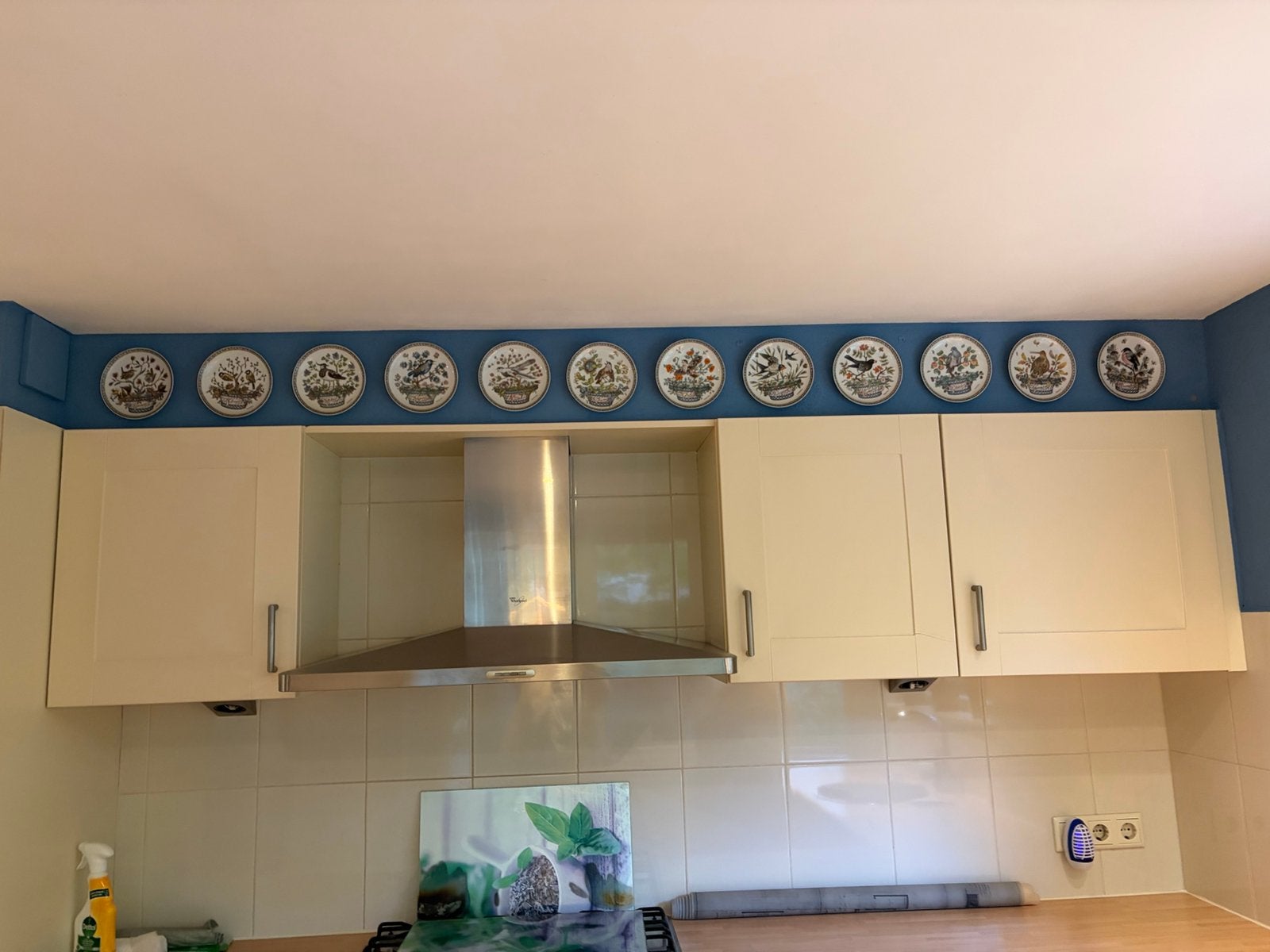 Hutschenreuter maandbord 12 x ds 15,5 cm hele serie vogels, Ophalen of Verzenden