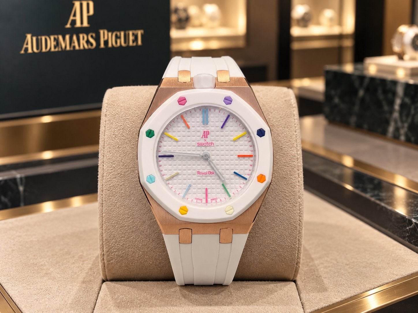 Swatch x Audemars Piguet Royal Oak Nieuw, Sieraden, Tassen en Uiterlijk, Kunststof, Polshorloge, Swatch, Nieuw