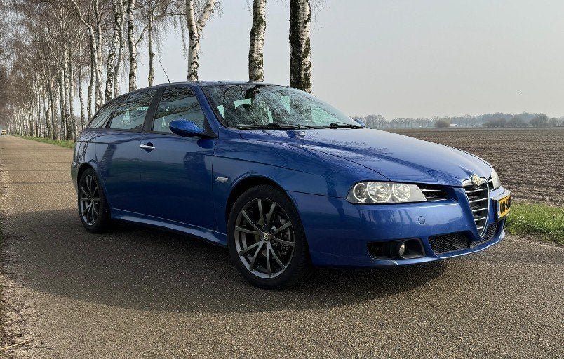 Alfa Romeo 156 1.8 Twinspark Ti Sportwagon 2006 Apk Nap, Auto's, Voorwielaandrijving, Zwart, 4 cilinders, 1290 kg