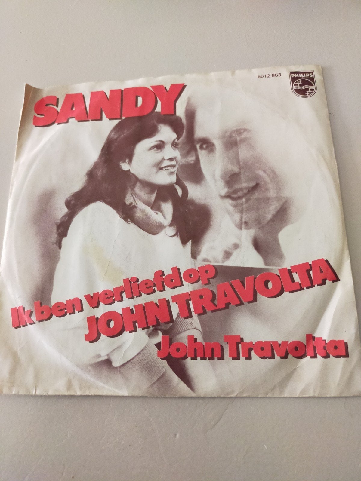 Sandy , ik ben verliefd op John Travolta, Cd's en Dvd's, Vinyl Singles, Zo goed als nieuw, Nederlandstalig, Ophalen of Verzenden
