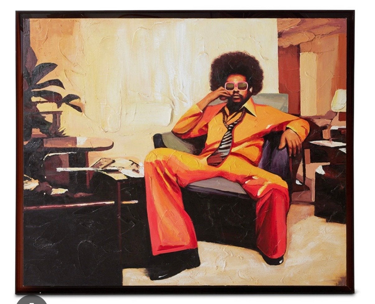 GEZOCHT: hk living 1970’s schilderij, Antiek en Kunst, Figuren, Met textuur, Ophalen of Verzenden, Olieverf