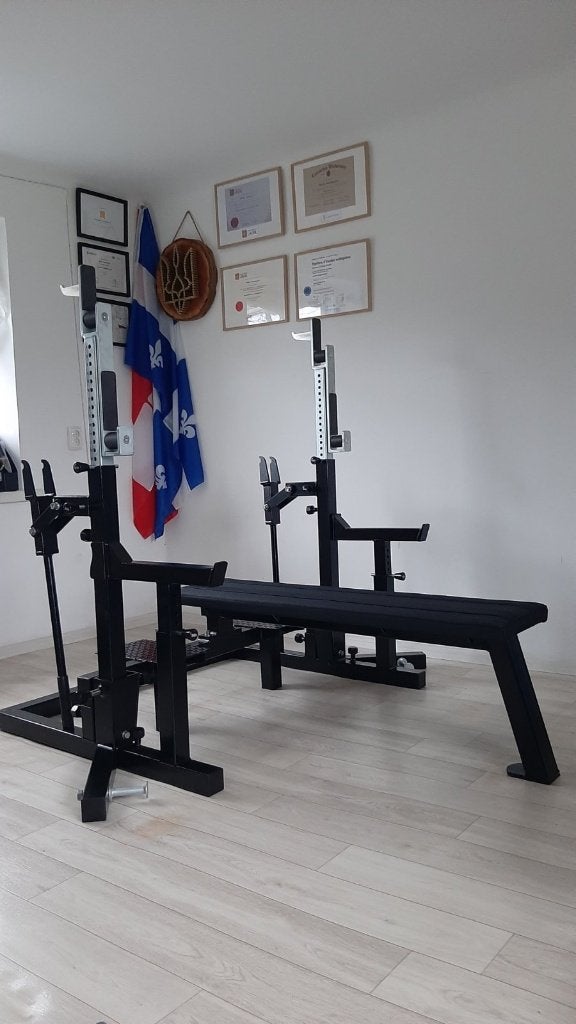 TTEKA Bench/squats combo rack / powerlifting, Sport en Fitness, Fitnessmaterialen, Verzenden, Nieuw, Benen, Fitnessbank