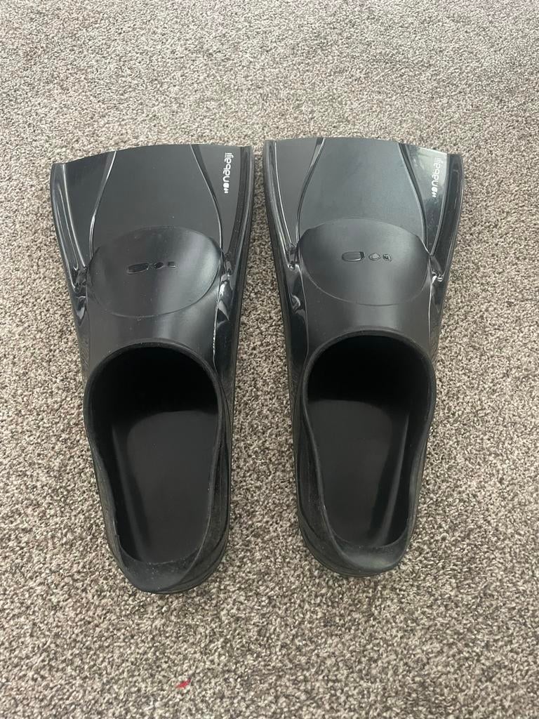Nieuwe Zwemvliezen Nabaiji zwart, maat 39/40, Ophalen of Verzenden, Zo goed als nieuw, Snorkel
