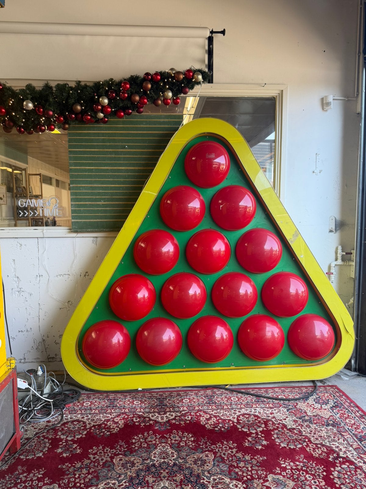 Gigantische pool tafel lamp one of a kind!, Gebruikt, Lichtbak of (neon) lamp, Jeroen@spektakelwonen.nl, Ophalen of Verzenden