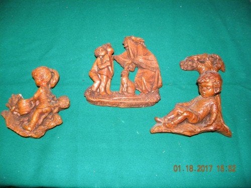 Muurhangers van gips, 3 stuks, Ophalen of Verzenden, 'T Olde Gre-j, Info@toldegrej.nl, Endepoelstraat 20f Didam