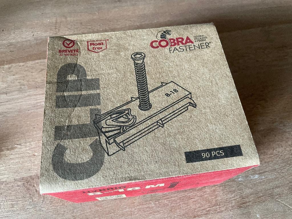 Cobra Clip 8-18M + Cobra Start/End Clip, Schroeven, Nieuw, Ophalen of Verzenden, Minder dan 50 mm