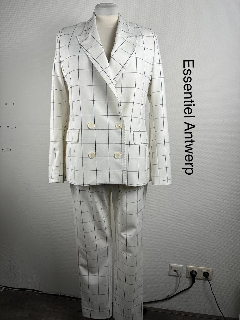 Essentiel Antwerp Broekpak  (mt: 42) 33,3/144, Wit, Maat 42/44 (L), Ophalen of Verzenden, Zo goed als nieuw