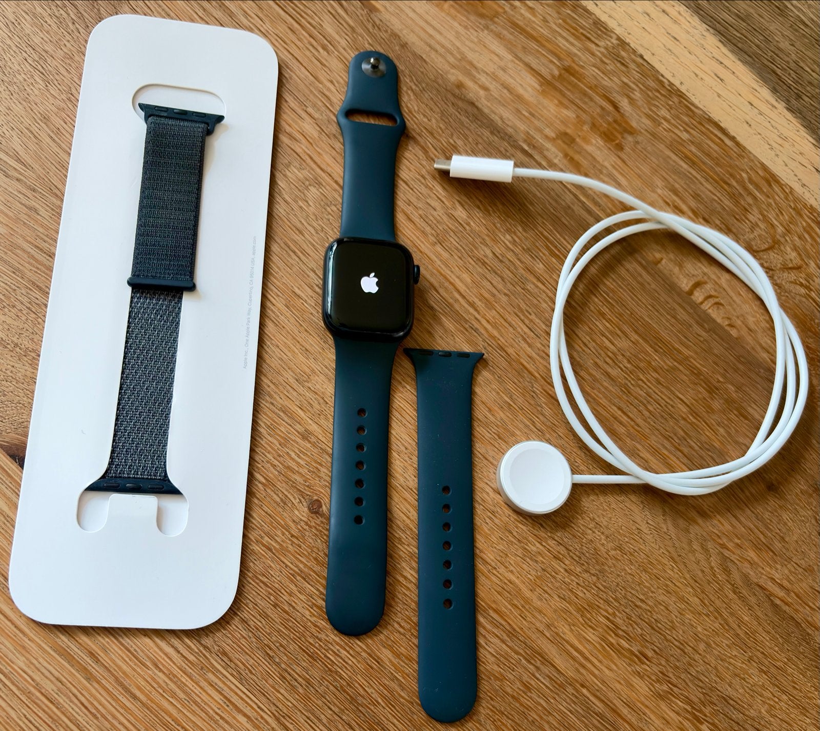 Apple Watch Series 8 GPS 41mm Midnight Aluminium, Gebruikt, Stappen, Zwart, IOS