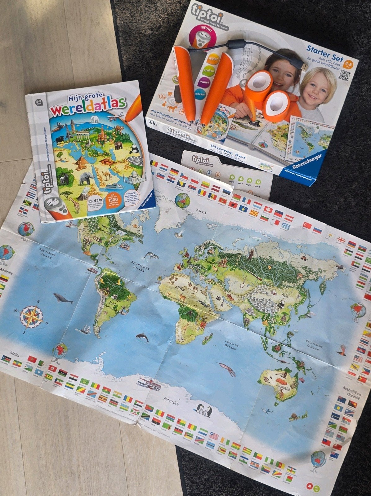 Tiptoi set met pen, spellen en boekje, Ophalen of Verzenden, Gebruikt, Taal en Lezen