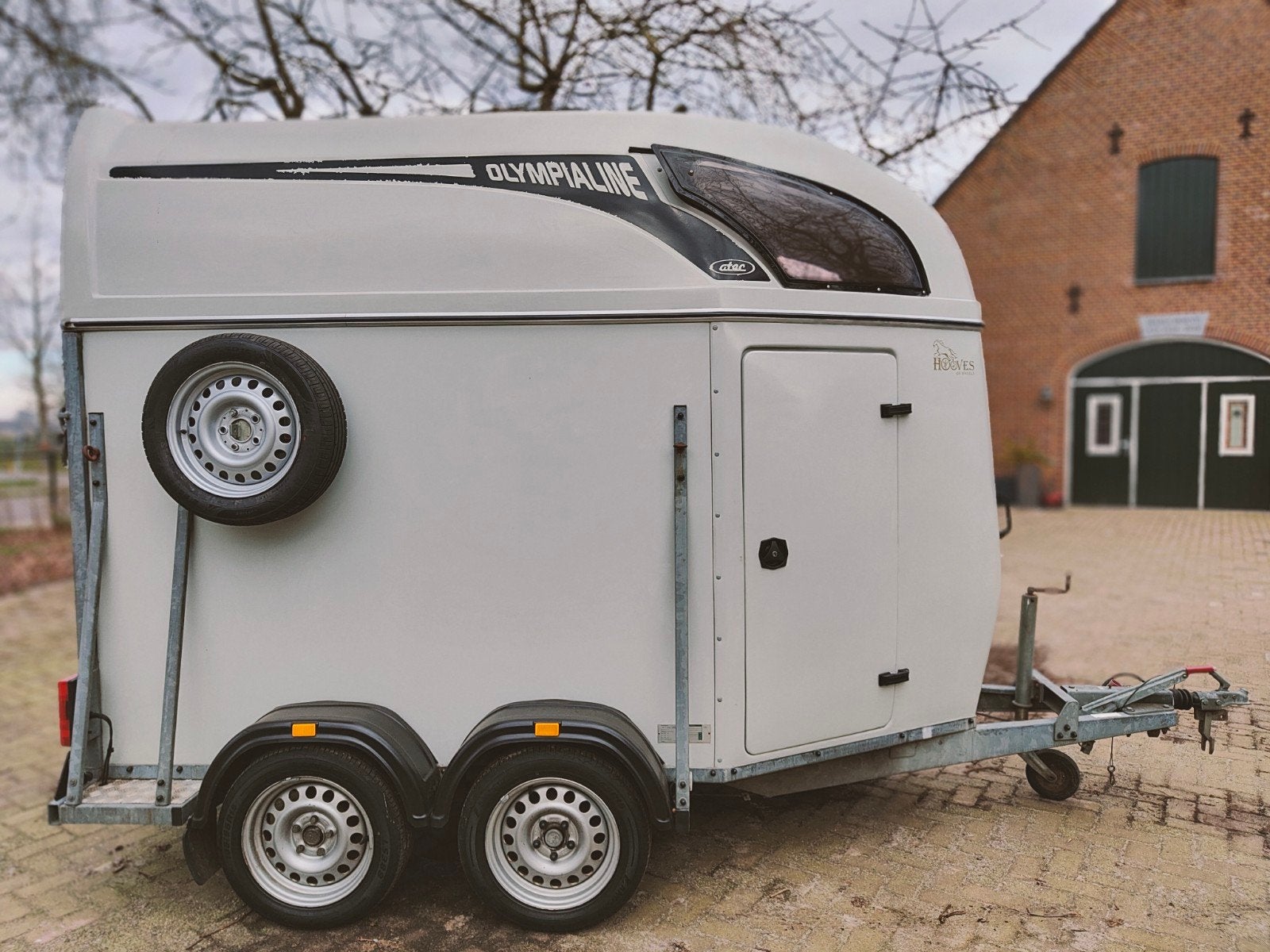Zeer mooie 2 paards paardentrailer aluminium bodem, Ophalen, Aluminium