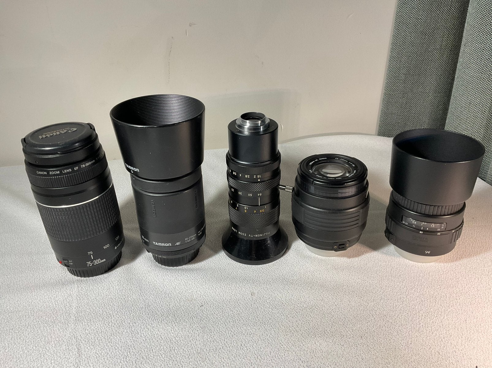 5 stuks fraaie anlaloge lenzen, Audio, Tv en Foto, Fotografie | Lenzen en Objectieven, Ophalen of Verzenden, Telelens, Zoom
