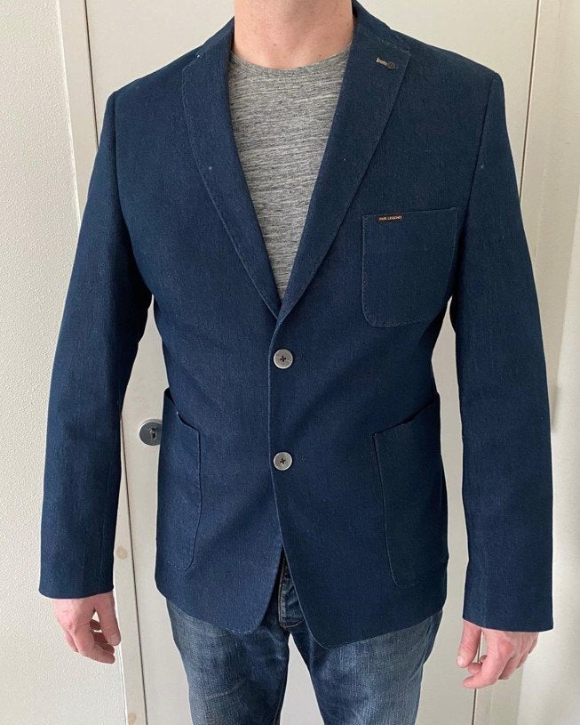 PME LEGEND Pall Mall Colbert Blazer Denim maat XL NIEUW, Kleding | Heren, Blauw, Ophalen of Verzenden, PME Legend, Maat 56/58 (XL)