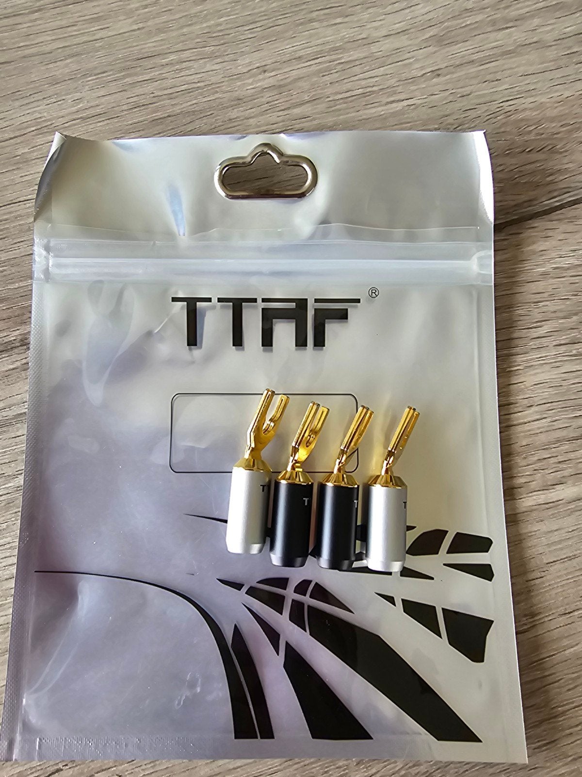 TTAF HIGH-END spade,  setje van vier., Ophalen of Verzenden, Minder dan 2 meter, Luidsprekerkabel